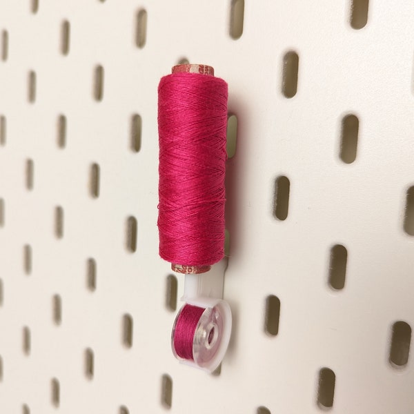 Ikea Skadis Spool And Bobbin Holder | Ikea Skadis Accessories, Sewing Thread Holder For Skadis, Peg Board Craft Organizer