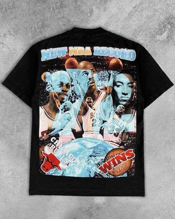 1996 Chicago Bulls Michael Jordan Bootleg Vintage Rap Tee T 1996 Chicago Bulls Michael Jordan Bootleg Vintage Rap Tee T