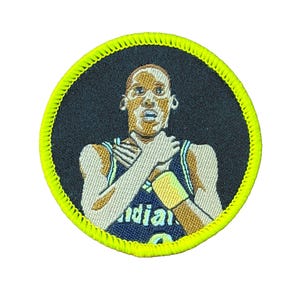 Reggie Miller Patch Iron on Woven Patch