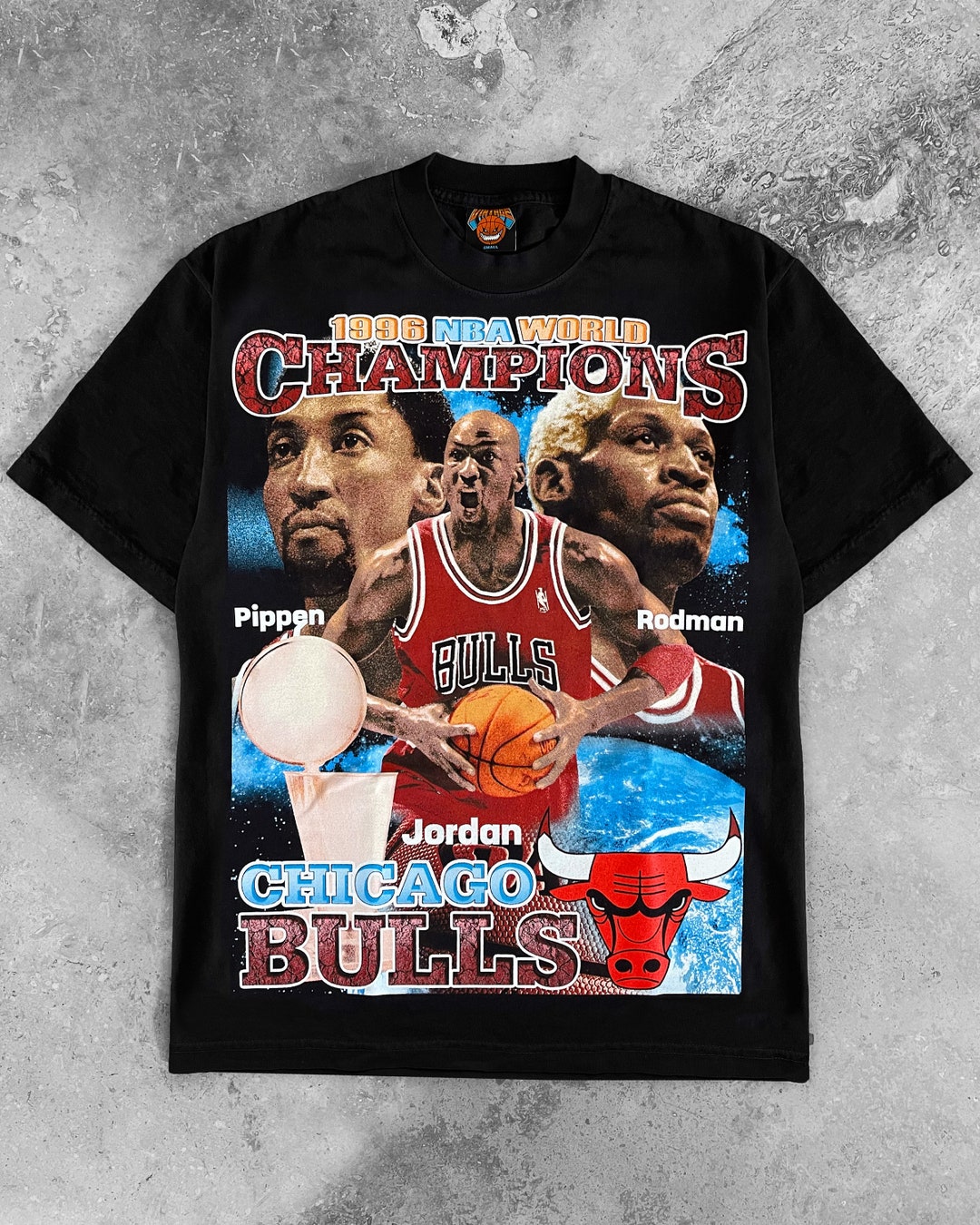 1996 Chicago Bulls Michael Jordan Bootleg Vintage Rap Tee T 1996 Chicago Bulls Michael Jordan Bootleg Vintage Rap Tee T