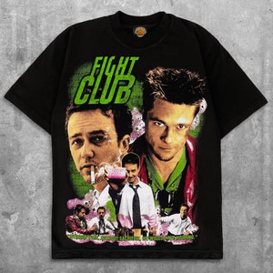 Fight Club Movie Bootleg Vintage Rap tee T-Shirt