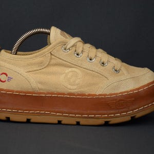 Vintage The Art Company Double Air System Platform Women's Rare Shoes Sneakers Beige Size US 4.5 UK 3 EU 36