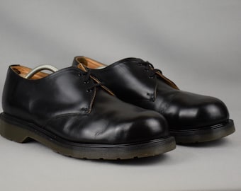 RARE Clockwork Orange Footwear Solovair Vintage Black Leather Derby Oxford Men's Shoes England Steel Toe Size US 12 UK 11 Eu 45