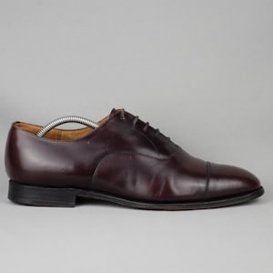 Vintage Church's Consul Oxford Mens Shoes Burgundy Brown Leather England UK 10.5/US 11.5/EU 44.5