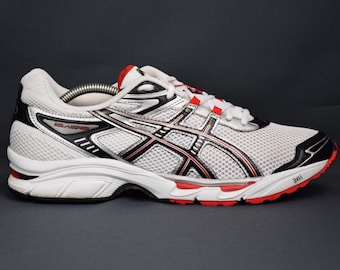 Zapatillas de running ASICS GEL Virage 4 blancas vintage para hombre, talla EE. UU. 10.5, talla RU 9.5, talla UE 44.5