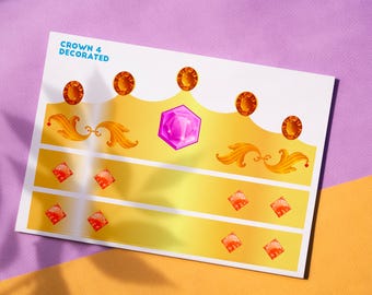 DIY Paper Crown Craft Kit: Kids Birthday Party Activity