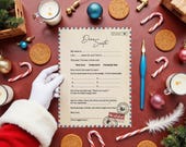 Letter to Santa Template Bundle: Printable Christmas Wish List (Digital Download)