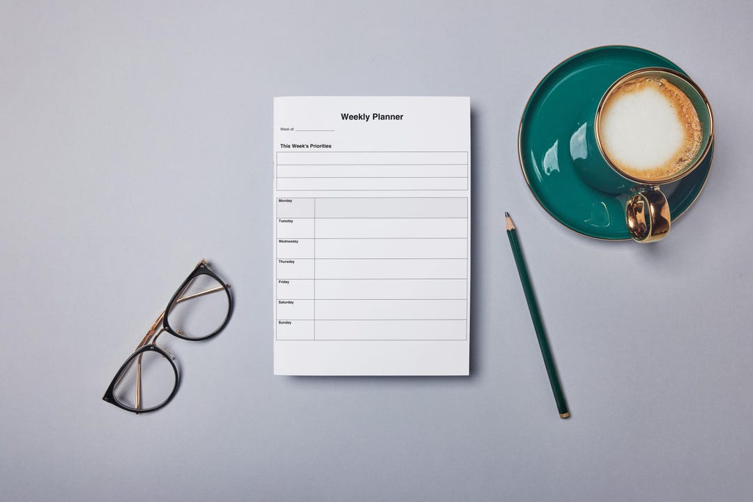 Weekly & Monthly Planner Printable Bundle | Minimalist PDF, 2-pack - Etsy
