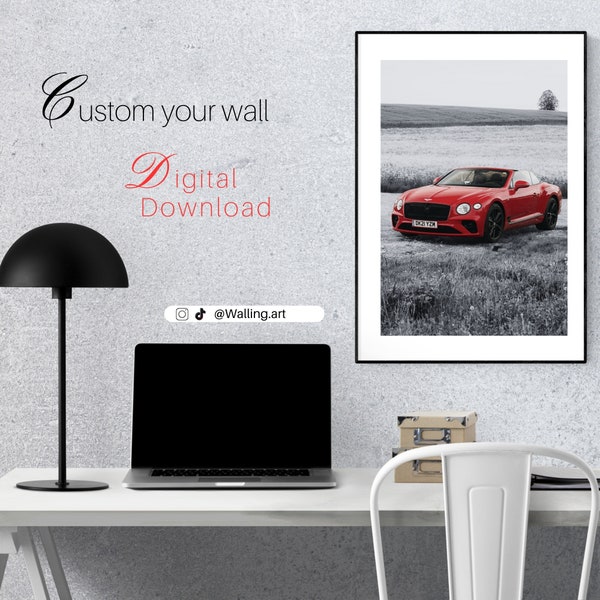 Luxury car wall art, luxury car poster, luxury wall art, luxury wall decoration, digital print, room decoration,luxurious poster,digital art