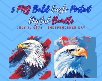 アメリカ国旗の白頭鷲アート：愛国的な軍事的賛辞（デジタル