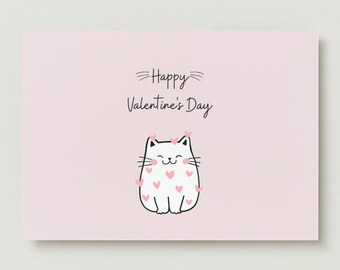 Love cat Valentines card