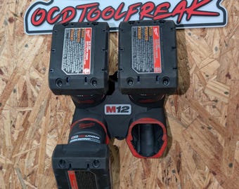 Milwaukee M12 x4 battery wall mount