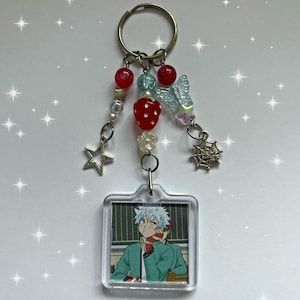 Kaidou Saiki K Keychain - Beaded Handmade Keychains Cluttercore Maximalism Cottagecore Goblincore Whimsigoth Unique Juminocore