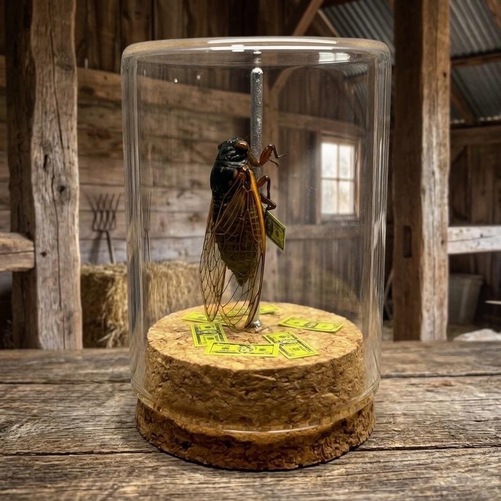Dried Cicada on a Pole - Etsy Dried Cicada on a Pole - Etsy