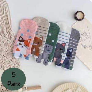 5 pairs/cat socks, cute socks,pet socks, high quality socks, socks gifts, kawaii socks,funny socks, casual socks, multi size 36-37