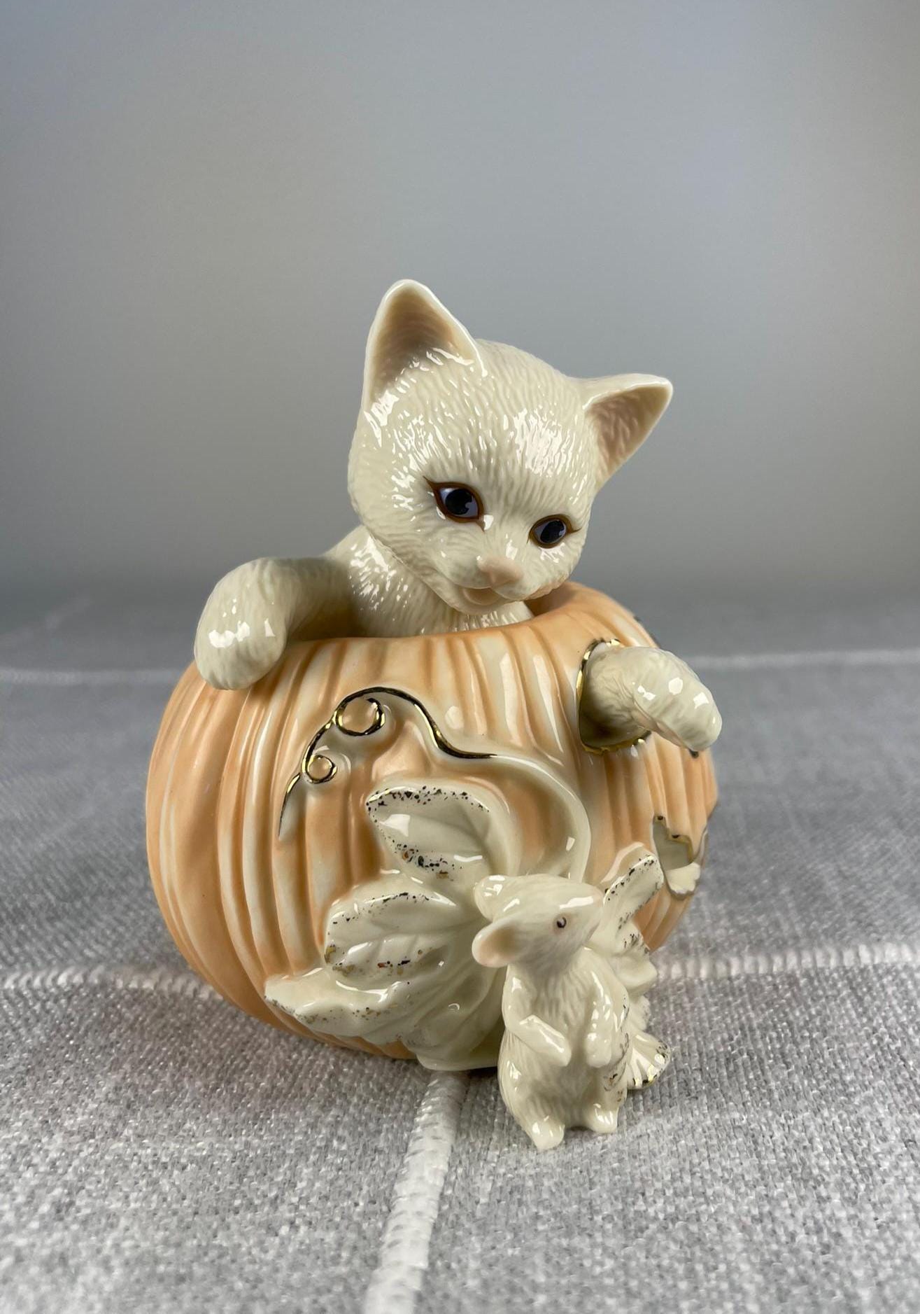 Lenox Cat Figurine - Etsy