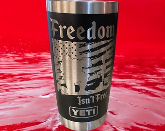 Engraved Freedom Tumbler 20oz