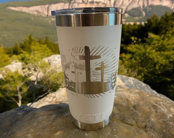 Engraved Yeti Cup Calvary
