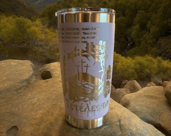 Engraved Yeti Cup Calvary Crown of Thorns