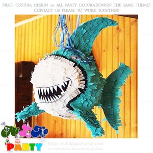 Shark Pinata: Nautical Birthday Party Game for Kids & Adults