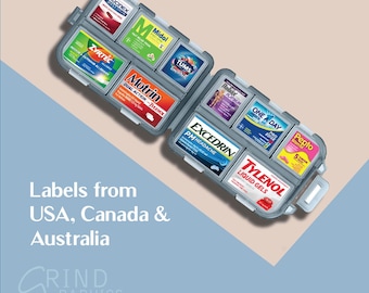 Pocket Pharmacy Labels: Pill Case Organizer (PDF File)