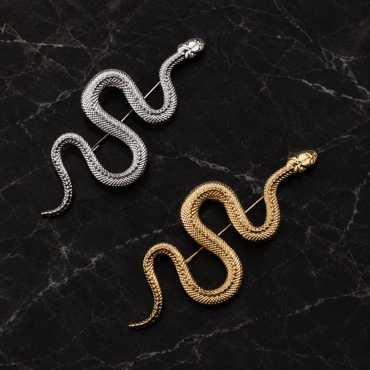 Snake Pin Brooch Silver - Etsy