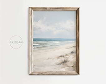 Vintage Beach Wall Art,  Vintage coastal art prints, Digital Art PRINTABLES, Coastal wall art, coastal beach painting, Coastal art,