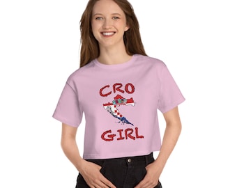 t-shirt colhido herança das mulheres do campeão da men | T croata do orgulho | Design do mapa da Croácia
