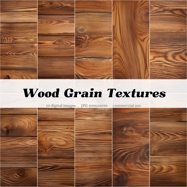 Wood Grain Textures Digital Paper Overlay Clipart Backgrounds | wooden planks panels | rustic | instant download | commercial use