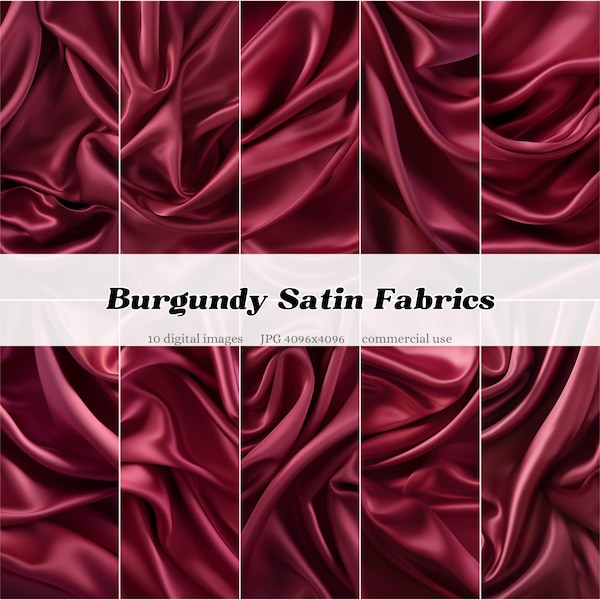 Burgundy Satin Fabrics Texture | Red Brown | Digital Overlay Clipart Printable Journal Scrapbook Background Luxury Art | commercial use