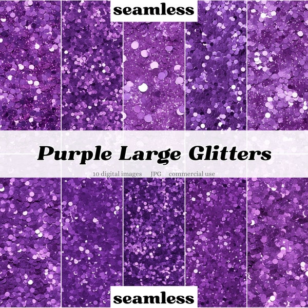 Purple Large Glitter Sparkles Shimmer | Digital Graphic Paper Overlay Background Texture | Scrapbook Journal Printable | Commercial use