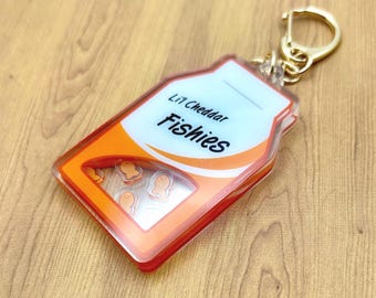 Fish Cracker Shaker Keychain