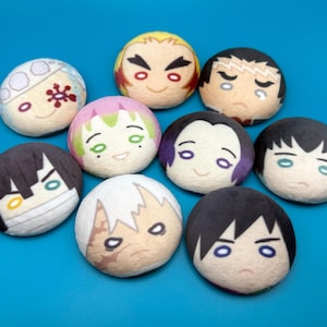 Demon Slayer Hashira Plush Buttons