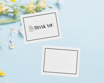 Bichon Frisé Thank You Card - Instant Download