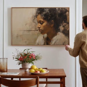 Vintage Woman Portrait: Neutral Fine Art Print (Digital Download)