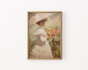 クロード・モネ作「日傘を持つ女性」（右向き、1886年）、印象派、高