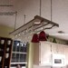 Wooden Hanging Wine Glass Rack 3 Row 32 Inch