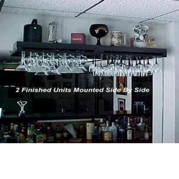 Wine Glass Rack Under Cabinet Shelf 3 Row 24 Inch