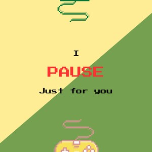 Printable Gamer Card, Greeting Card, Pixel Gaming Card, Digital Download, 5X7