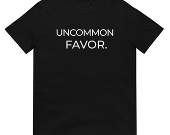 Women's "Uncommon Favor" Statement Cotton Tee (Multiple Colors Available)
