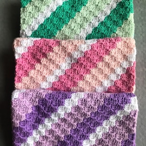 Ombre Stripes Baby Blanket, Crochet Baby Blanket, Newborn Blanket, Handmade Baby Blanket, Unisex Blanket, Pram Blanket, Fathers Day Gift