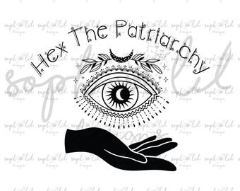 Hex the Patriarchy Feministisch ontwerp maakt digitale download mogelijk| PNG-, JPEG-, SVG-bestanden voor shirts, mokken, stickers en meer!