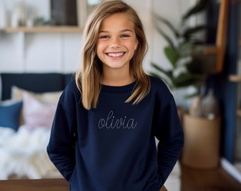 Youth Name Crewneck, Personalized Name Crewneck