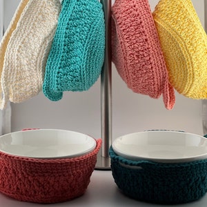 Crochet Hot Bowl Cozy: Handmade 100% Cotton Soup Potholder