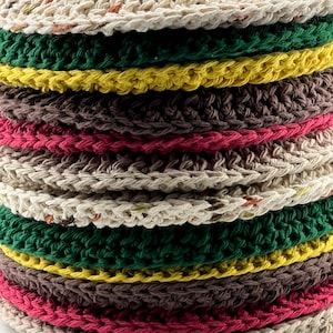 Crochet Potholder Set: Farmhouse Kitchen Decor, Double-Layered Cotton Hot Pads