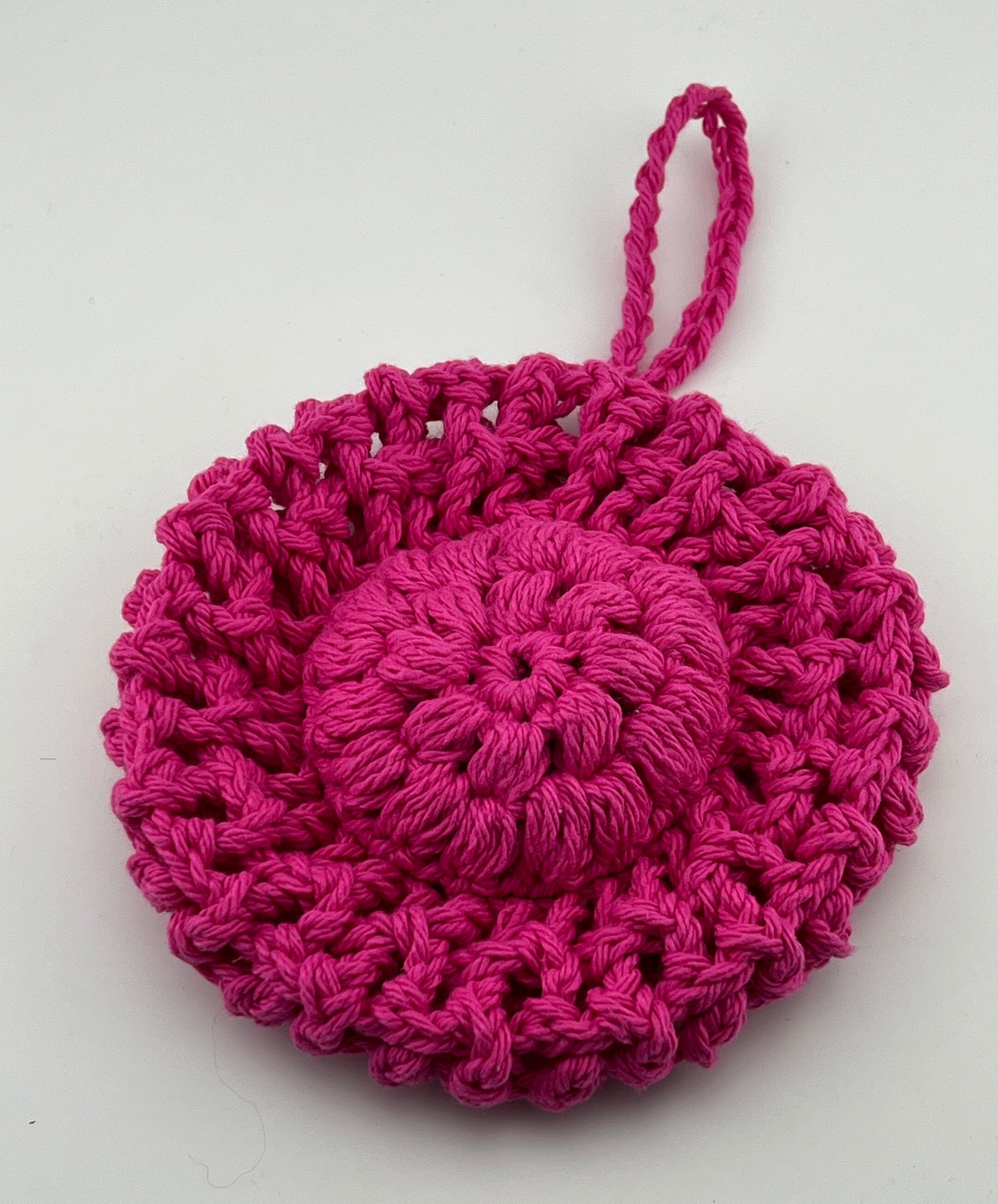 Washable Bath Pouf, Crochet Bath and Shower Loofah, Zero Waste Living