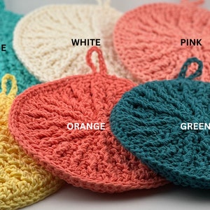 Crochet Potholders (Set of 2): Tropical 100% Cotton Hot Pads