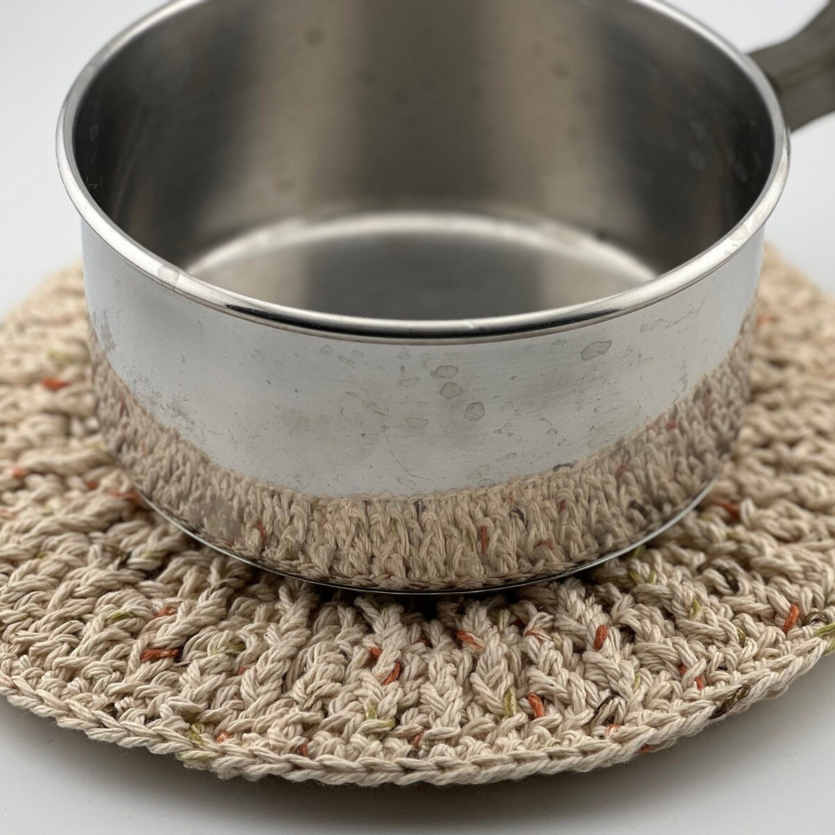 Crochet Trivet: Double Thick 100% Cotton Hot Pad - Earth Tones - Etsy