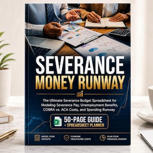 Severance Money Runway Planner | Layoff Budget Spreadsheet (Digital Download)