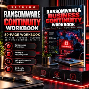 Arbeitsbuch zu Ransomware und Geschäftskontinuität: Reaktion auf Vorfälle und Planung von Datensicherungen (PDF)